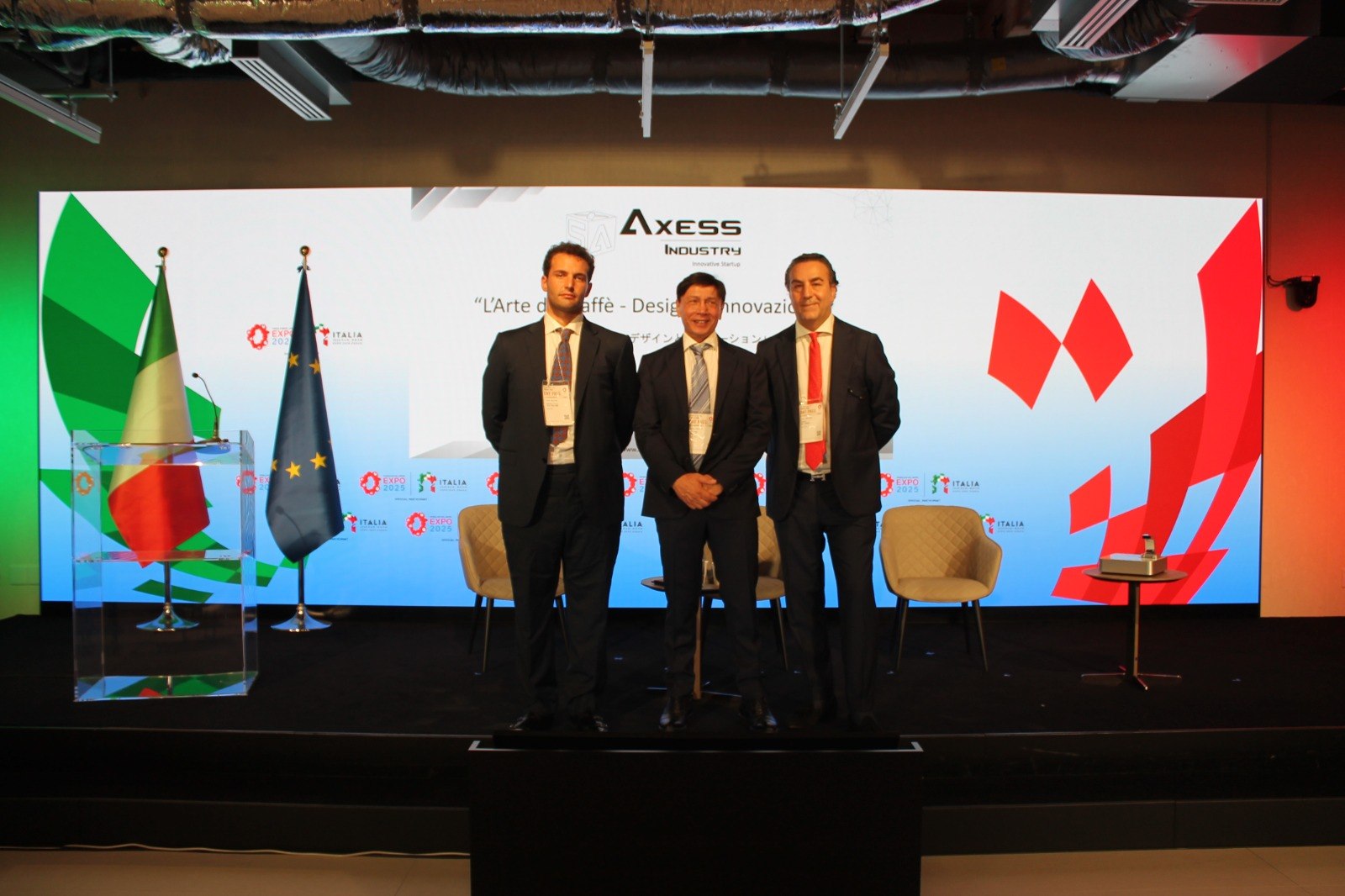 Evento istituzionale Axess Industry — Expo 2025 Osaka, presentazione Made in Italy in Giappone